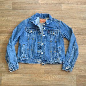 Levi's Star Studded Edgy Medium Wash Denim Jacket Size Medium